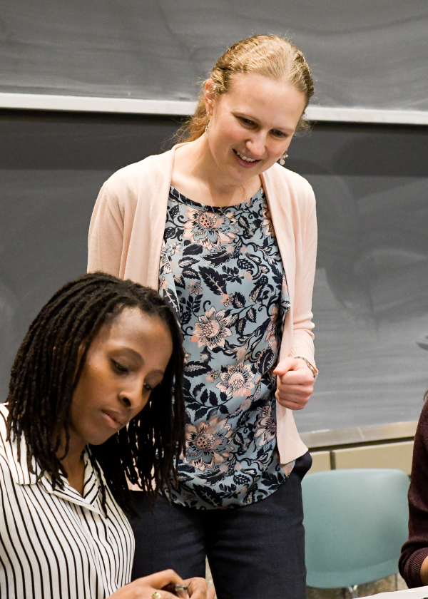 Professor Emily Zitek instructs MILR students